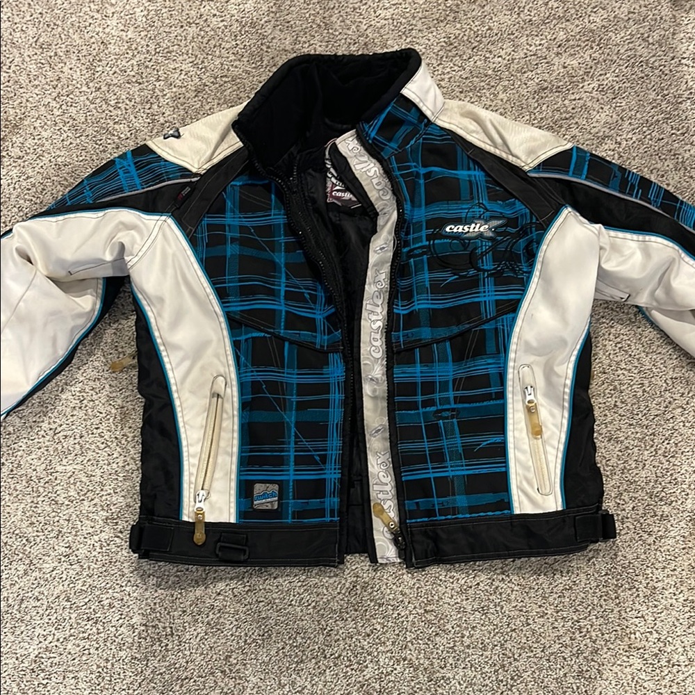 Castle Blue and Black Plaid Jacket